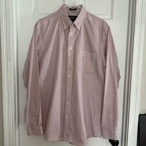 Eddie Bauer men’s long sleeve dress shirt size medium tall.